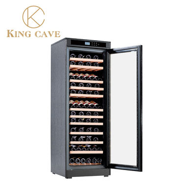 Safe Protection Lock And LED Lights Wine Cooler Cabinet With Embraco Compressor