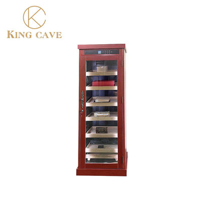 Luxurious LED Light Lockable Commercial Electric Cigar Cooler With Humidifier
