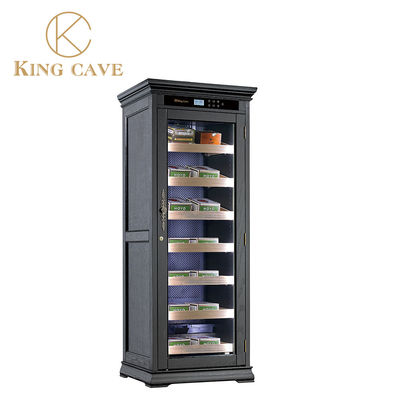 Luxury Wine Cooler Cigar Cabinet With With Cedar Wood Tray