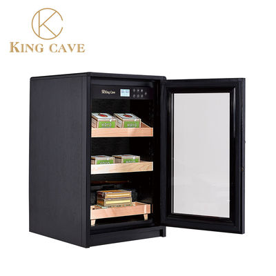 Touch Screen Wooden Cigar Cooler Humidifier With Hygrometer And Humidifier