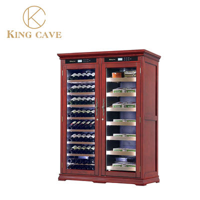 Dual Zone Automatic Humidification Electric Cigar Cooler Humidor With Locker