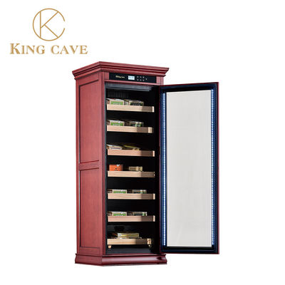 Luxury Wine Cooler Cigar Cabinet With With Cedar Wood Tray