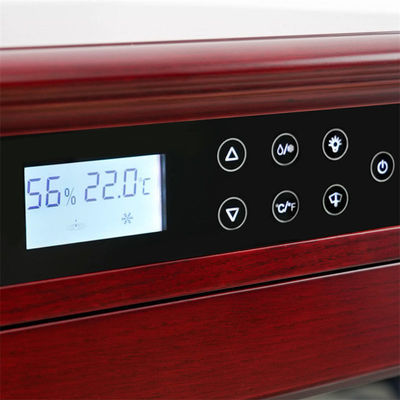 Large Kitchen Fridge Furniture Red Wine Cooler Cabinet With Door Lock