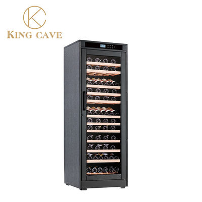 Safe Protection Lock And LED Lights Wine Cooler Cabinet With Embraco Compressor