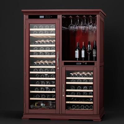 Touch Control Wine Cooler Cabinet 5 Shelves 286 Lbs Capacity for Your Needs