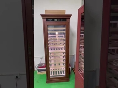 Королевская пещера Красное дерево Винный охладитель для высококлассных винных шкафов Сигарные шкафы и CBD шкафы